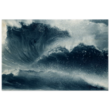 "Tempest Surge" – Monochrome Ocean Wave Wall Art Print - Wood Prints - 30x45 cm / 12x18″ - 