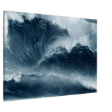 "Tempest Surge" – Monochrome Ocean Wave Wall Art Print - Canvas - 70x100 cm / 28x40″ - 