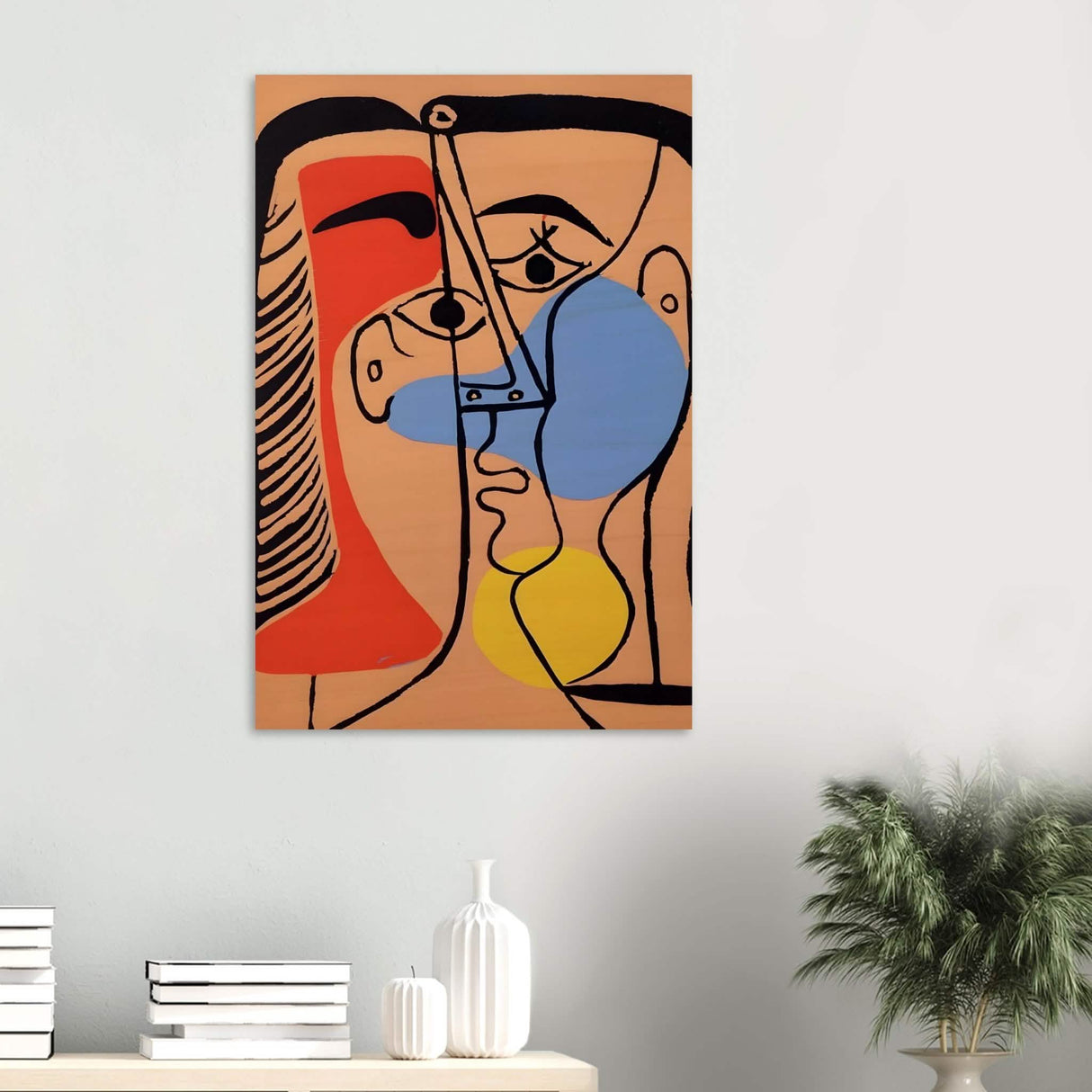 Tête de Femme | Head of a Woman by Pablo Picasso 1962 - Wood Prints - 60x90 cm / 24x36″ - 10 mm