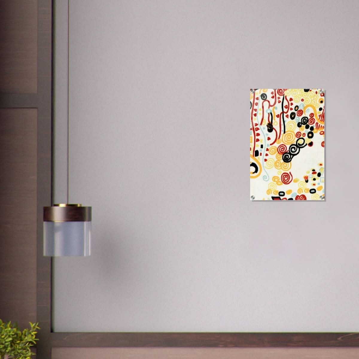 Textile sample by Gustav Klimt - Acrylic Print - 40x60 cm / 16x24″ - 