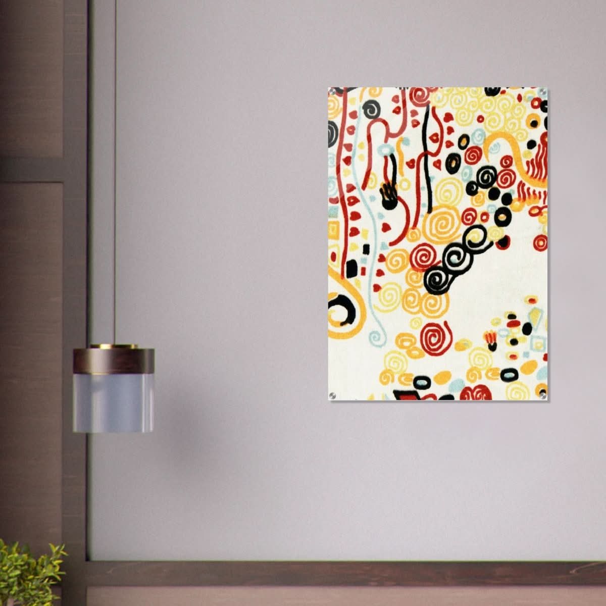 Textile sample by Gustav Klimt - Acrylic Print - 70x100 cm / 28x40″ - 