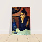 The Absinthe Drinker by Pablo Picasso | Vintage wall art print | Blue Period - Aluminum Print - 50x75 cm / 20x30″ - 