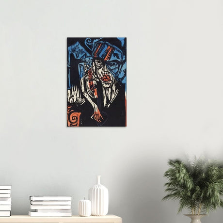The Agonies of Love by Ernst Ludwig Kirchner Wall art print - Wood Prints - 40x60 cm / 16x24″ - 20 mm