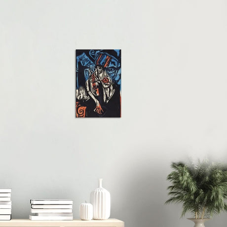 The Agonies of Love by Ernst Ludwig Kirchner Wall art print - Wood Prints - 30x45 cm / 12x18″ - 20 mm