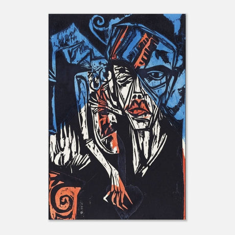 The Agonies of Love by Ernst Ludwig Kirchner Wall art print - Aluminum Print - 50x75 cm / 20x30″ - 