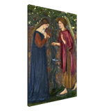 The Annunciation by Sir Edward Burne–Jones | A Masterpiece of Pre - Raphaelite Art | wall Art Print - Canvas - 60x90 cm / 24x36″ - 