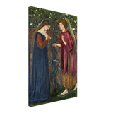 The Annunciation by Sir Edward Burne–Jones | A Masterpiece of Pre - Raphaelite Art | wall Art Print - Canvas - 40x60 cm / 16x24″ - 