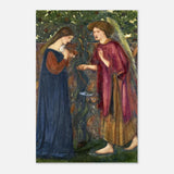 The Annunciation by Sir Edward Burne–Jones | A Masterpiece of Pre - Raphaelite Art | wall Art Print - Aluminum Print - 40x60 cm / 16x24″ - 