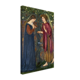 The Annunciation by Sir Edward Burne–Jones | A Masterpiece of Pre - Raphaelite Art | wall Art Print - Canvas - 30x45 cm / 12x18″ - 