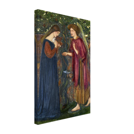 The Annunciation by Sir Edward Burne–Jones | A Masterpiece of Pre - Raphaelite Art | wall Art Print - Canvas - 30x45 cm / 12x18″ - 