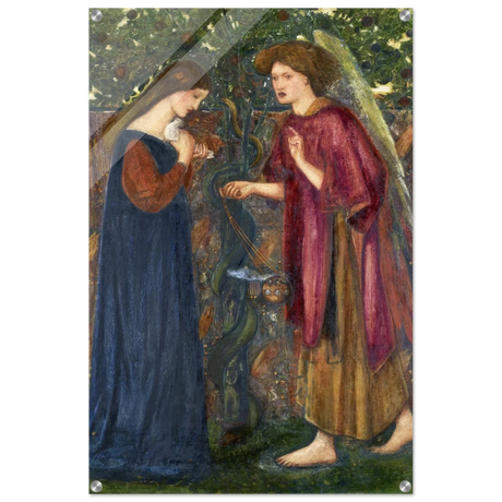 The Annunciation by Sir Edward Burne–Jones | A Masterpiece of Pre - Raphaelite Art | wall Art Print - Acrylic Print - 60x90 cm / 24x36″ - 
