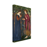 The Annunciation by Sir Edward Burne–Jones | A Masterpiece of Pre - Raphaelite Art | wall Art Print - Canvas - 20x30 cm / 8x12″ - 