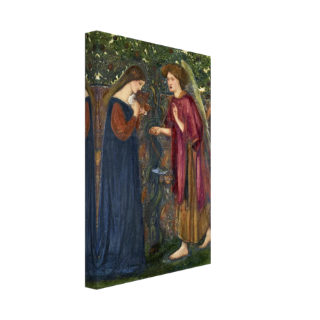 The Annunciation by Sir Edward Burne–Jones | A Masterpiece of Pre - Raphaelite Art | wall Art Print - Canvas - 20x30 cm / 8x12″ - 
