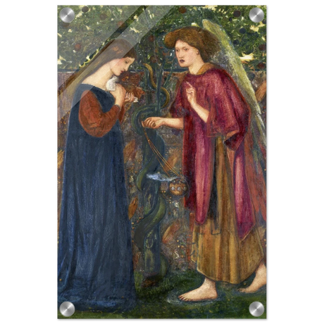 The Annunciation by Sir Edward Burne–Jones | A Masterpiece of Pre - Raphaelite Art | wall Art Print - Acrylic Print - 30x45 cm / 12x18″ - 
