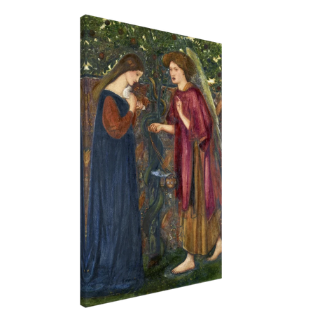 The Annunciation by Sir Edward Burne–Jones | A Masterpiece of Pre - Raphaelite Art | wall Art Print - Canvas - 50x75 cm / 20x30″ - 