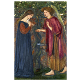 The Annunciation by Sir Edward Burne–Jones | A Masterpiece of Pre - Raphaelite Art | wall Art Print - Fine Art Poster - 60x90 cm / 24x36″ - 