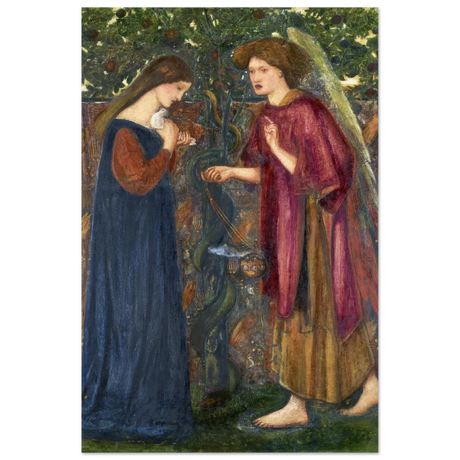 The Annunciation by Sir Edward Burne–Jones | A Masterpiece of Pre - Raphaelite Art | wall Art Print - Fine Art Poster - 60x90 cm / 24x36″ - 
