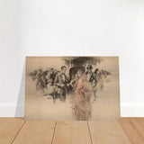 "The Arrival" – Gilded Age Fashion & Society by H. Weston Taylor | Vintage Illustration Wall Art Print - Brushed Aluminum Print - 40x60 cm / 16x24″ - 