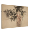 "The Arrival" – Gilded Age Fashion & Society by H. Weston Taylor | Vintage Illustration Wall Art Print - Canvas - 40x60 cm / 16x24″ - 