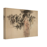 "The Arrival" – Gilded Age Fashion & Society by H. Weston Taylor | Vintage Illustration Wall Art Print - Canvas - 20x30 cm / 8x12″ - 