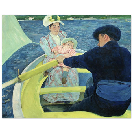 The Boating Party by Mary Cassatt | Vintage Art Print - Fine Art Poster - 20x25 cm / 8x10″ - 
