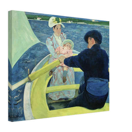 The Boating Party by Mary Cassatt | Vintage Art Print - Canvas - 40x50 cm / 16x20″ - 
