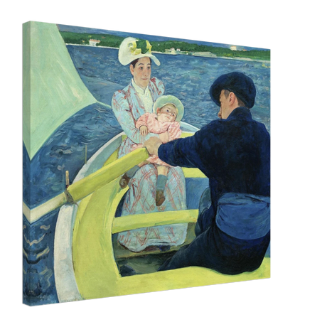 The Boating Party by Mary Cassatt | Vintage Art Print - Canvas - 50x60 cm / 20x24″ - 