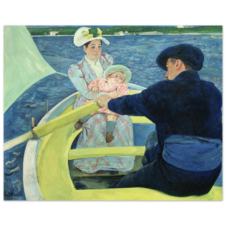 The Boating Party by Mary Cassatt | Vintage Art Print - Fine Art Poster - 40x50 cm / 16x20″ - 