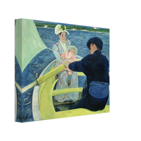 The Boating Party by Mary Cassatt | Vintage Art Print - Canvas - 20x25 cm / 8x10″ - 