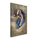 The Briar Rose Series – Study for The Garden Court (1889) by Sir Edward Burne - Jones | Wall art Print - Canvas - 30x45 cm / 12x18″ - 