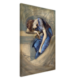 The Briar Rose Series – Study for The Garden Court (1889) by Sir Edward Burne - Jones | Wall art Print - Canvas - 60x90 cm / 24x36″ - 