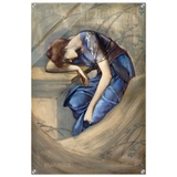 The Briar Rose Series – Study for The Garden Court (1889) by Sir Edward Burne - Jones | Wall art Print - Acrylic Print - 60x90 cm / 24x36″ - 