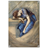 The Briar Rose Series – Study for The Garden Court (1889) by Sir Edward Burne - Jones | Wall art Print - Acrylic Print - 40x60 cm / 16x24″ - 