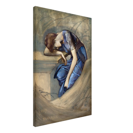 The Briar Rose Series – Study for The Garden Court (1889) by Sir Edward Burne - Jones | Wall art Print - Canvas - 50x75 cm / 20x30″ - 