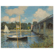 The Bridge at Argenteuil (1874) by Claude Monet | Wall Art Print - 40x50 cm / 16x20″ - Wood Prints - 