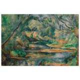 The Brook (ca. 1895–900) by Paul Cézanne | Vintage wall art print - Wood Prints - 30x45 cm / 12x18″ - 