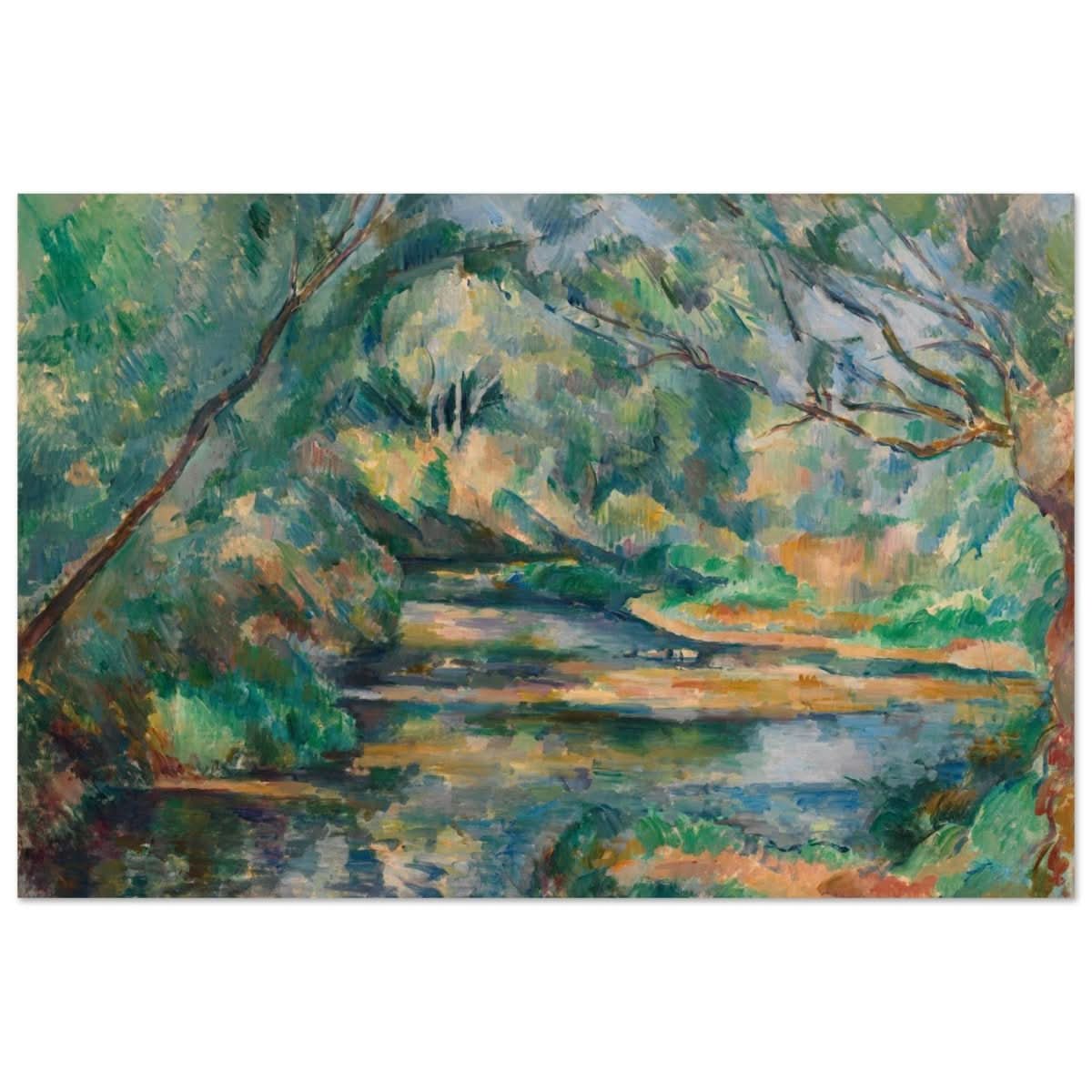 The Brook (ca. 1895–900) by Paul Cézanne | Vintage wall art print - Aluminum Print - 50x75 cm / 20x30″ - 
