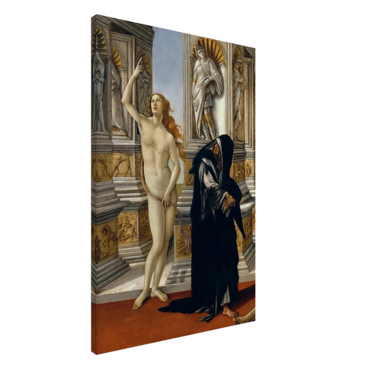 The Calumny of Apelles by Sandro Botticelli | Vintage art Wall art print - 60x90 cm / 24x36″ - Canvas - 