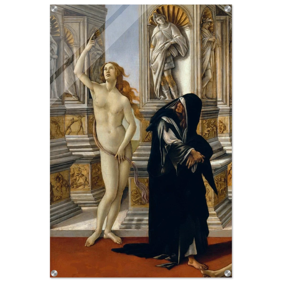 The Calumny of Apelles by Sandro Botticelli | Vintage art Wall art print - 60x90 cm / 24x36″ - Acrylic Print - 