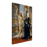 The Calumny of Apelles by Sandro Botticelli | Vintage art Wall art print - 40x60 cm / 16x24″ - Canvas - 