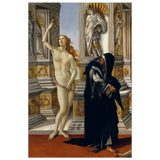 The Calumny of Apelles by Sandro Botticelli | Vintage art Wall art print - 40x60 cm / 16x24″ - Aluminum Print - 