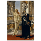 The Calumny of Apelles by Sandro Botticelli | Vintage art Wall art print - 30x45 cm / 12x18″ - Wood Prints - 