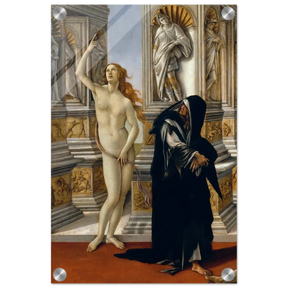 The Calumny of Apelles by Sandro Botticelli | Vintage art Wall art print - 30x45 cm / 12x18″ - Acrylic Print - 