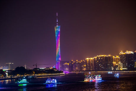 The Canton Tower - A Modern Marvel of Guangdong | China | 2 Design Options - 30x45 cm / 12x18″ - Design Option 1 - Acrylic Print