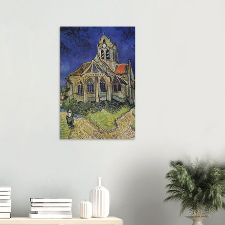 The Church at Auvers by Vincent van Gogh - Wood Prints - 50x75 cm / 20x30″ - 10 mm
