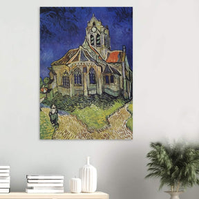 The Church at Auvers by Vincent van Gogh - Wood Prints - 70x100 cm / 28x40″ - 20 mm