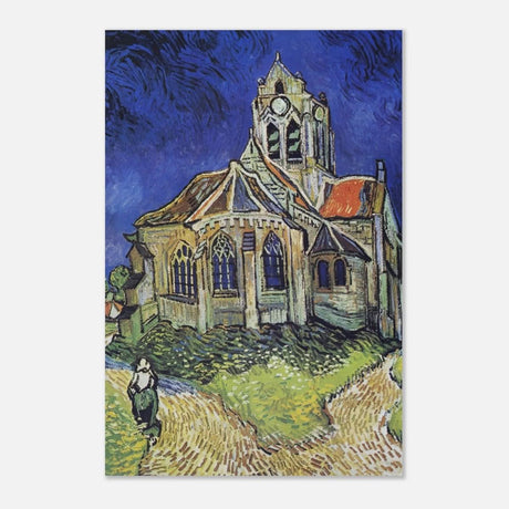 The Church at Auvers by Vincent van Gogh - Aluminum Print - 30x45 cm / 12x18″ - 