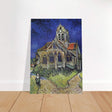 The Church at Auvers by Vincent van Gogh - Brushed Aluminum Print - 70x100 cm / 28x40″ - 