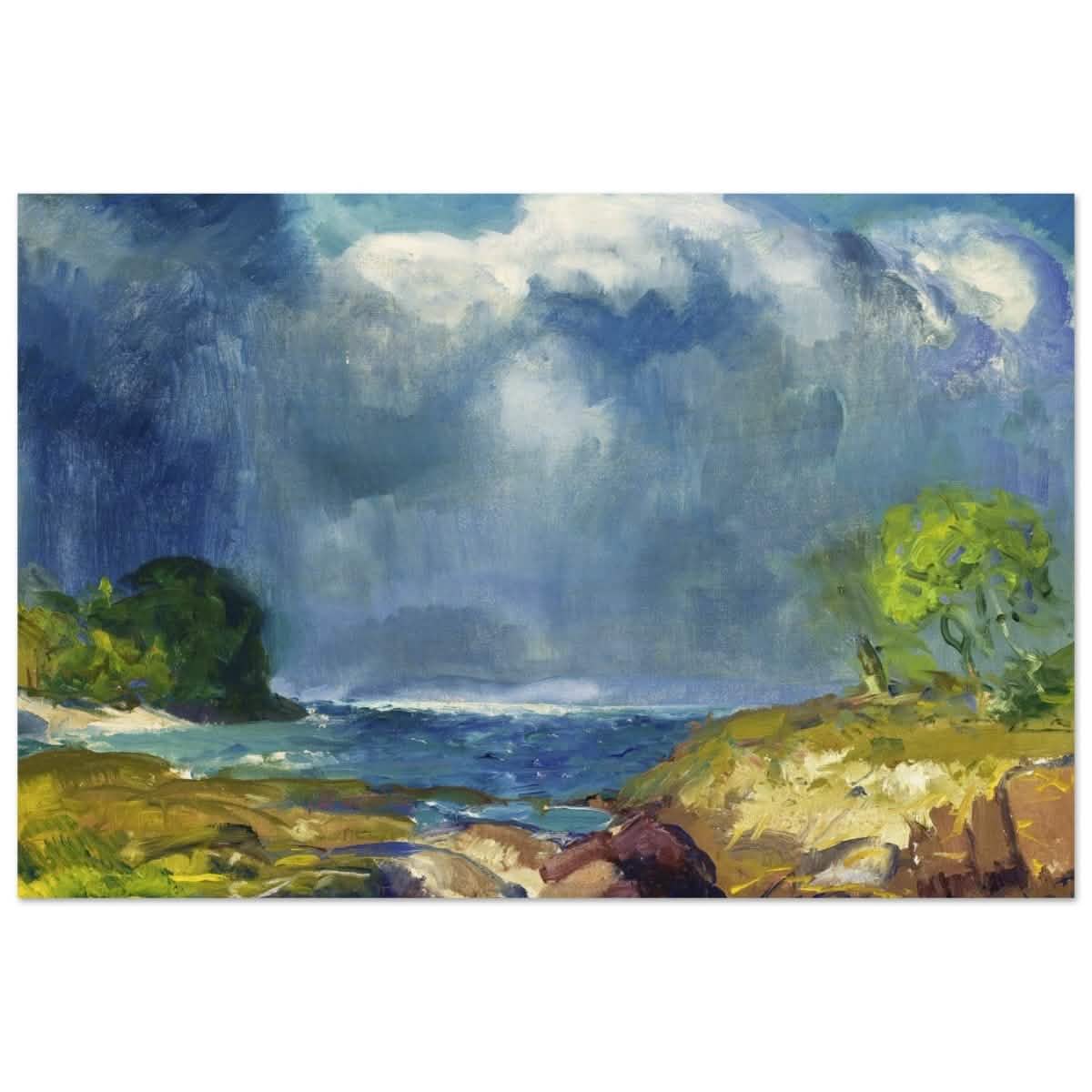 The Coming Storm by George Bellows 1916 Wall | art print - 40x60 cm / 16x24″ - Wood Prints - 