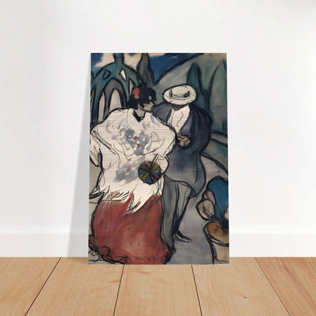 The Couple (espagnol), by Pablo Picasso 1901 | Vintage Collection | wall Art prints - Brushed Aluminum Print - 60x90 cm / 24x36″ - 